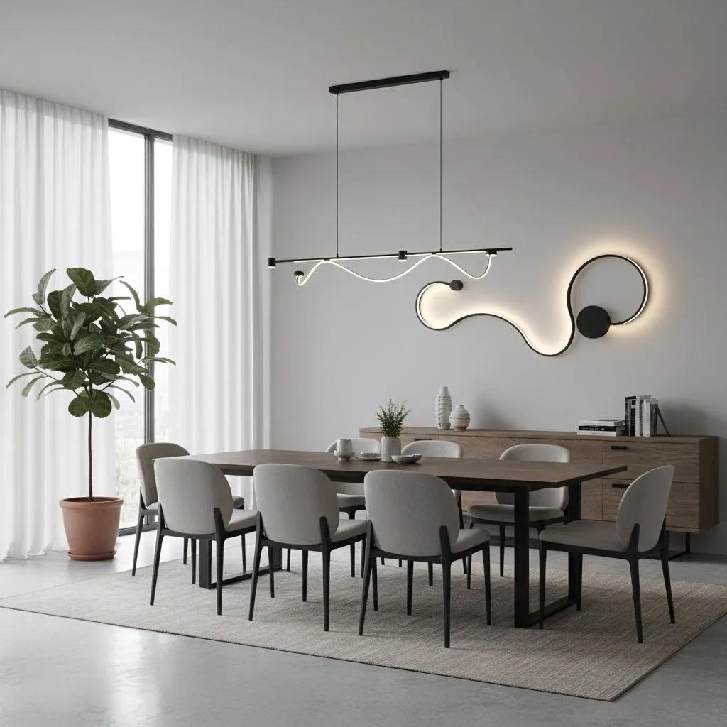 Alessandro Design Delilah 36W aplica LED neagra metal