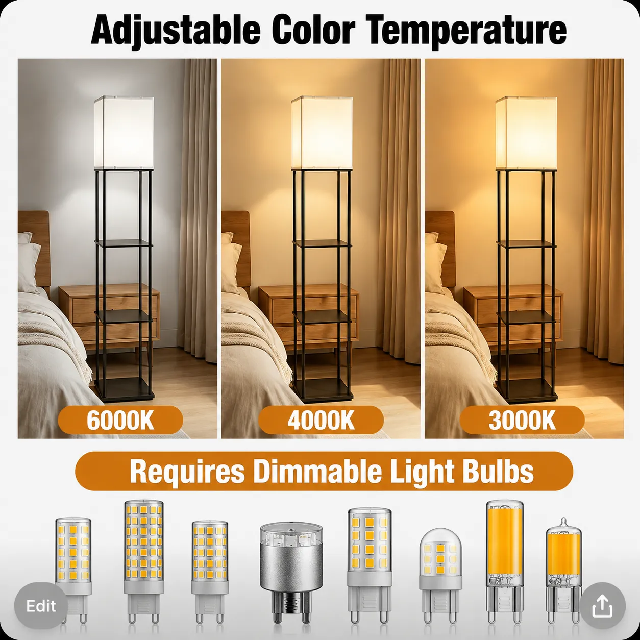 Alessandro Design Taldykorgan Lampadar E27 Negru Alb Lemn