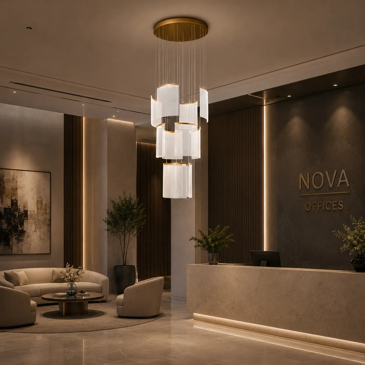 Alessandro Design Alduino candelabru LED 80cm auriu