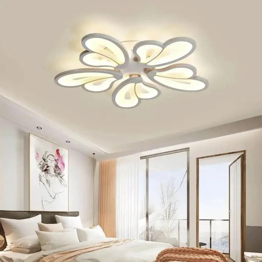 Alessandro Design Blossom 95W lustră LED albă 5 petale dimabilă