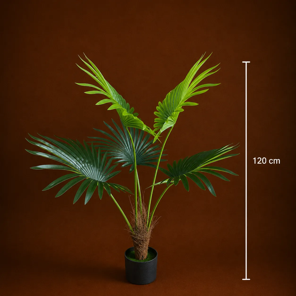 Alessandro Design Livistona planta artificiala verde 120cm 5 frunze
