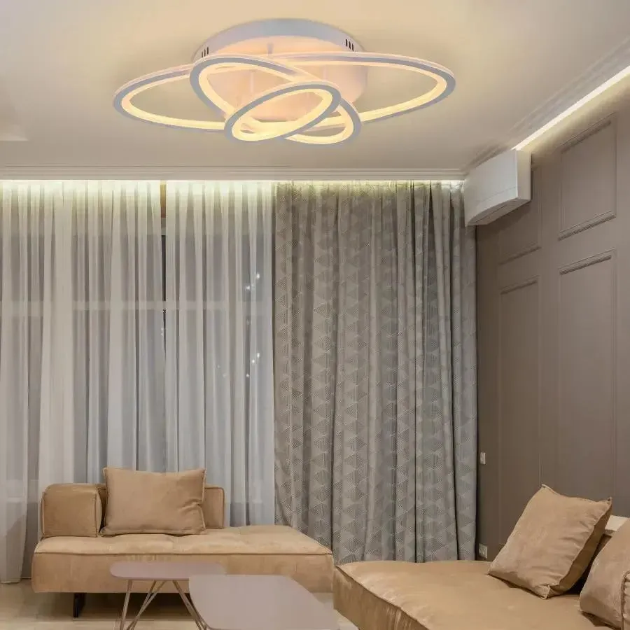 Alessandro Design Tiana 78W lustra LED alba 3 elipse