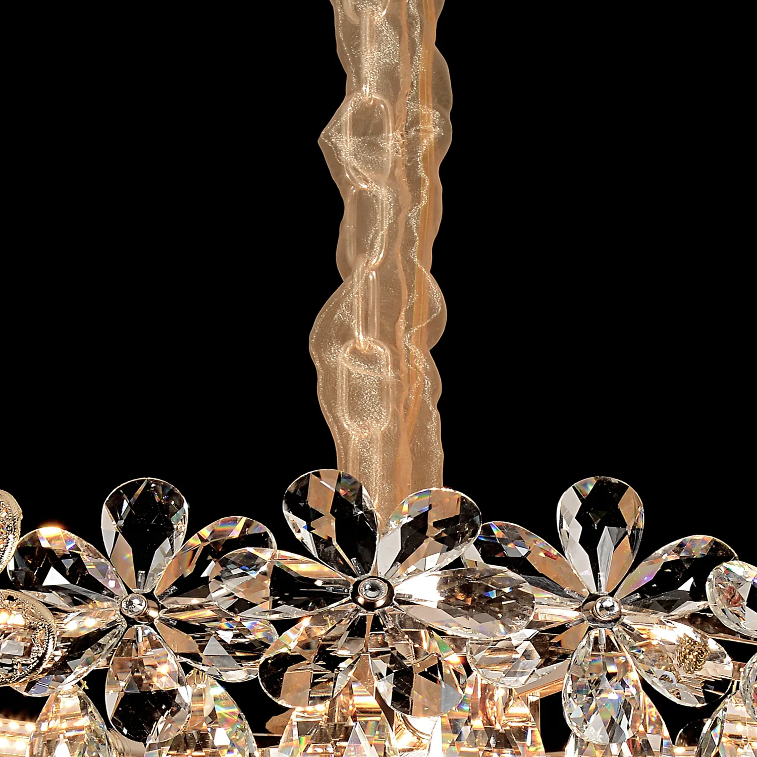 Alessandro Design Elegance candelabru cristal 7xE14 auriu 40cm
