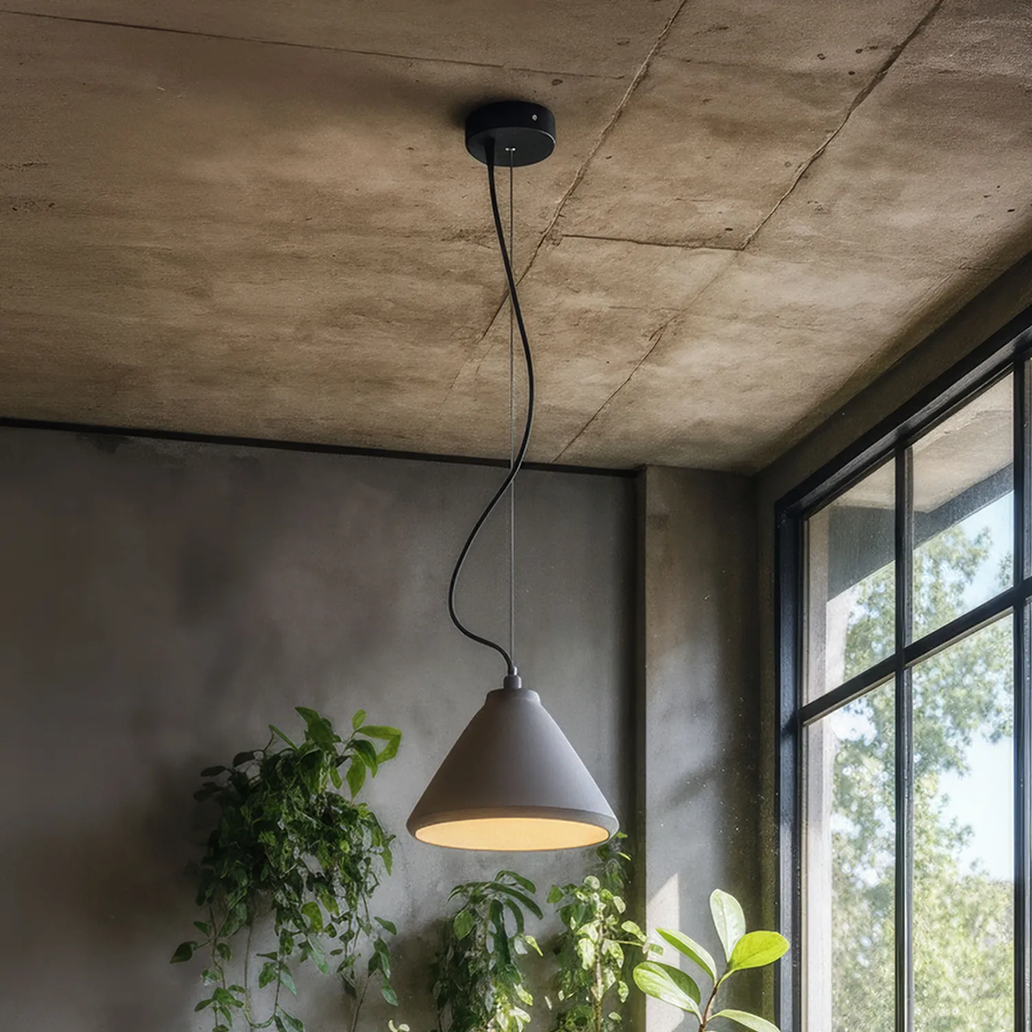 Rendl Light Studio Radical pendul beton E27