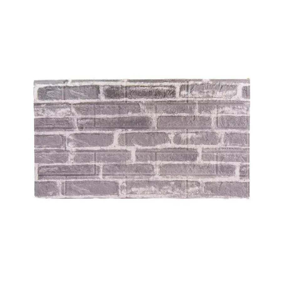 Alessandro Design tapet 3D cărămidă gri autoadeziv 10x 77x70cm