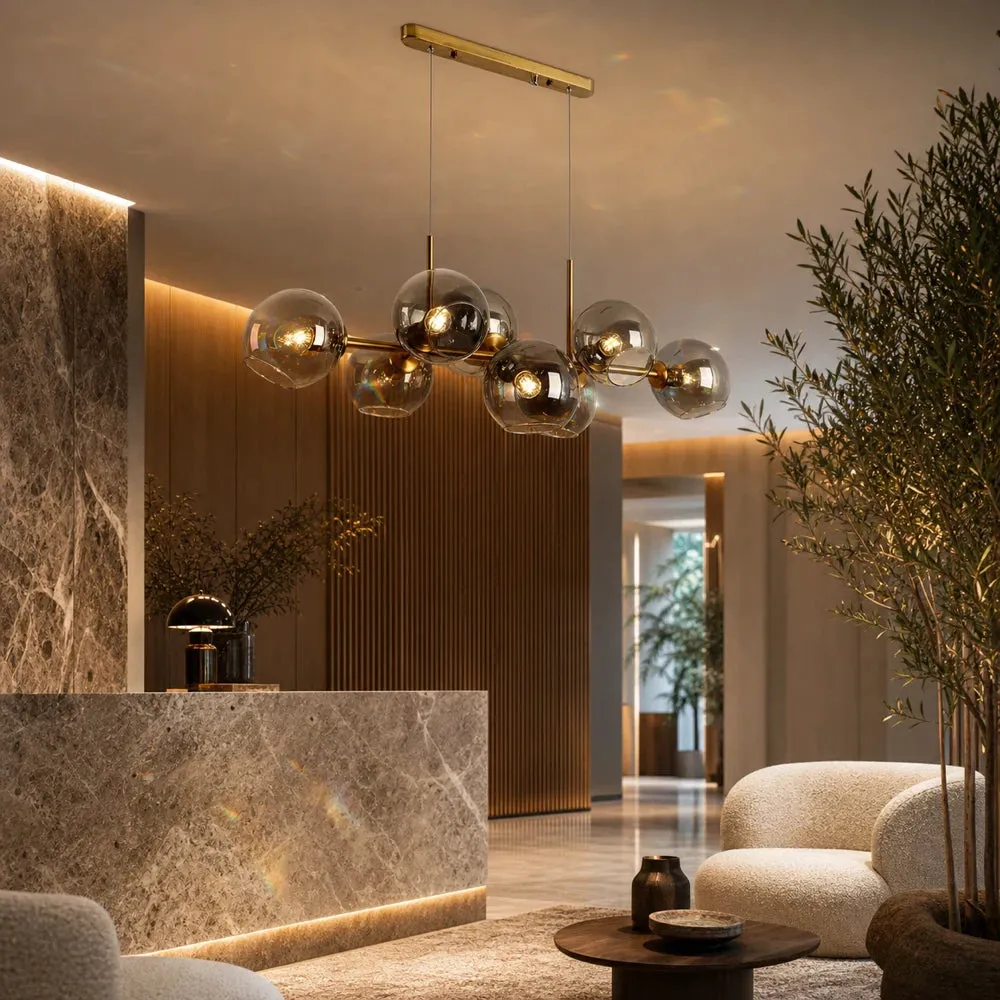 Alessandro Design Modest Grand lustra 8xE27 aurie