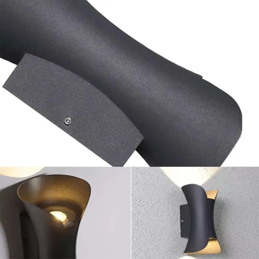 Alessandro Design Heba aplica LED exterior neagra 10W IP65