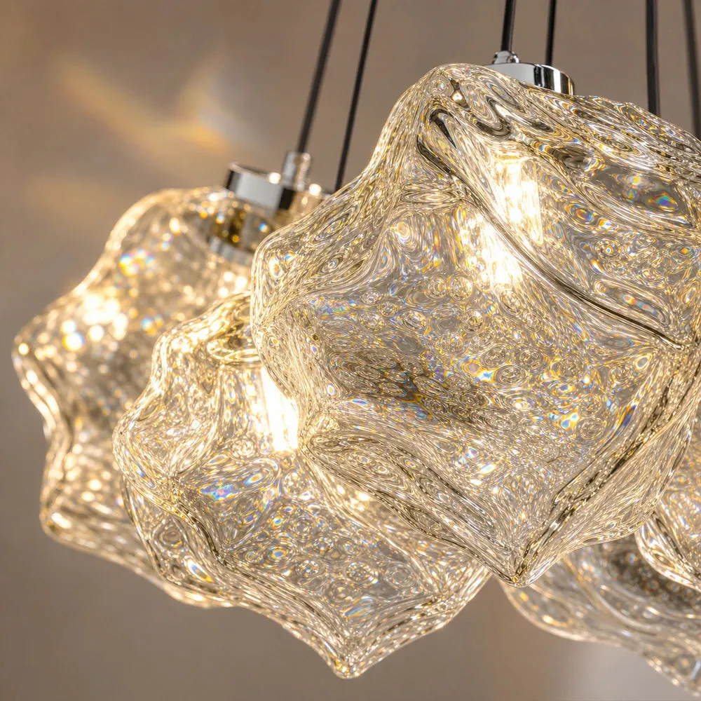 Alessandro Design Ecoluce Modern lustra glob 7xE27 crom