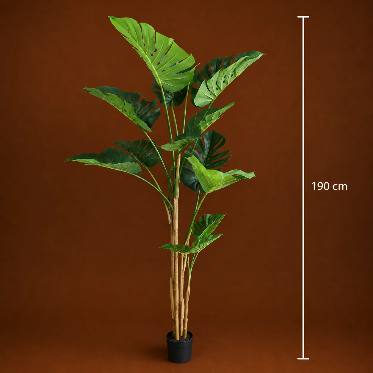 Alessandro Design Monstera plantă artificială verde 190cm 12 frunze