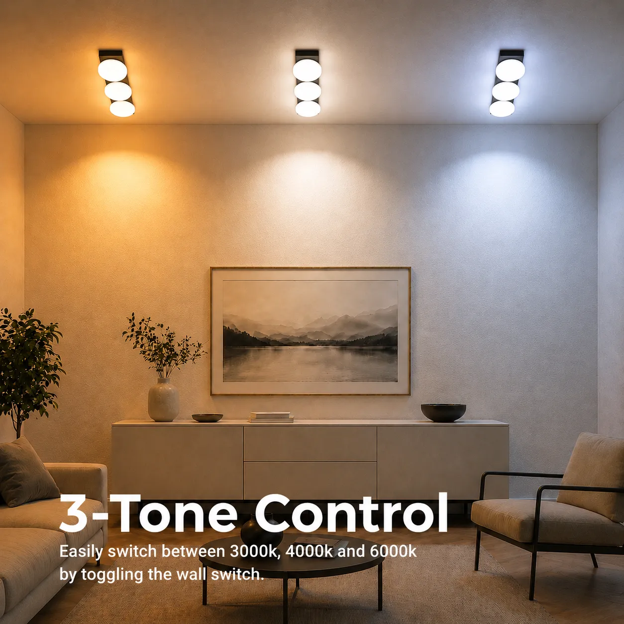 Alessandro Design TRION 3xG9 candelabru LED negru 24W