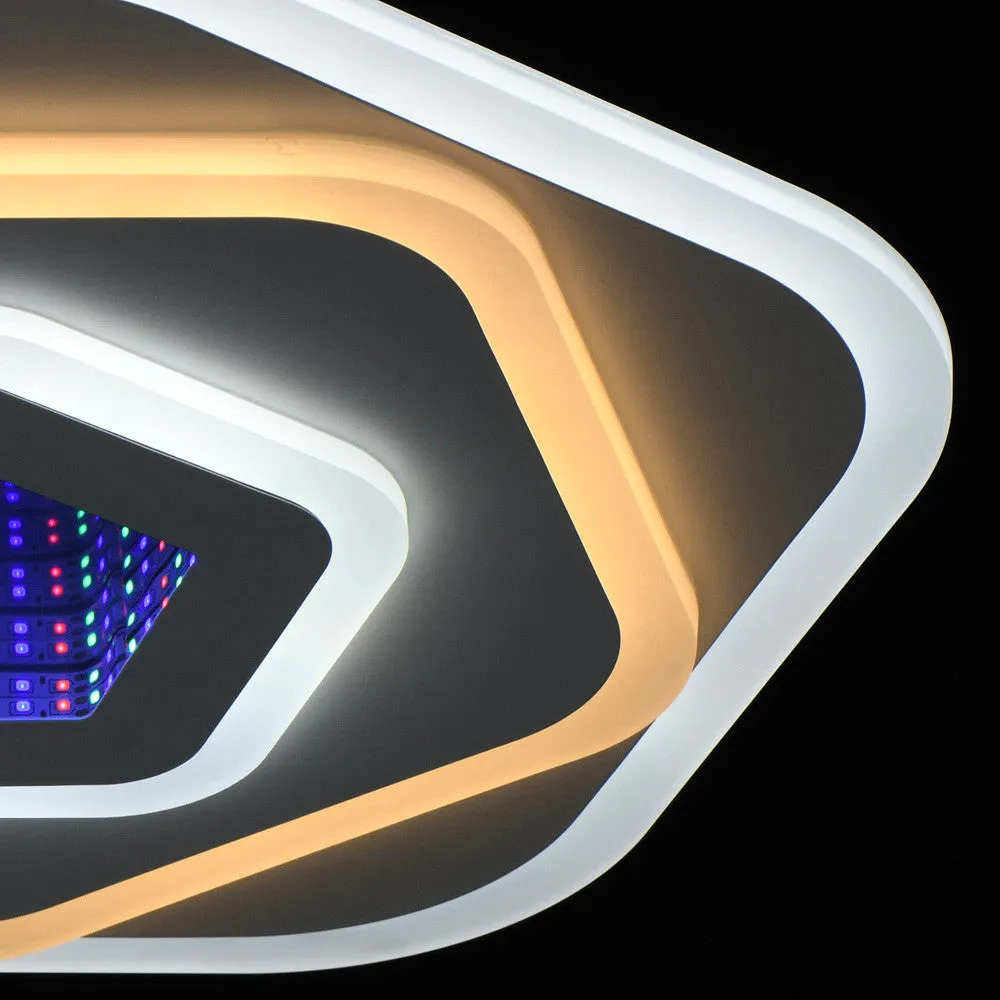 Alessandro Design Nexa 3D lustra LED 39W alba D25