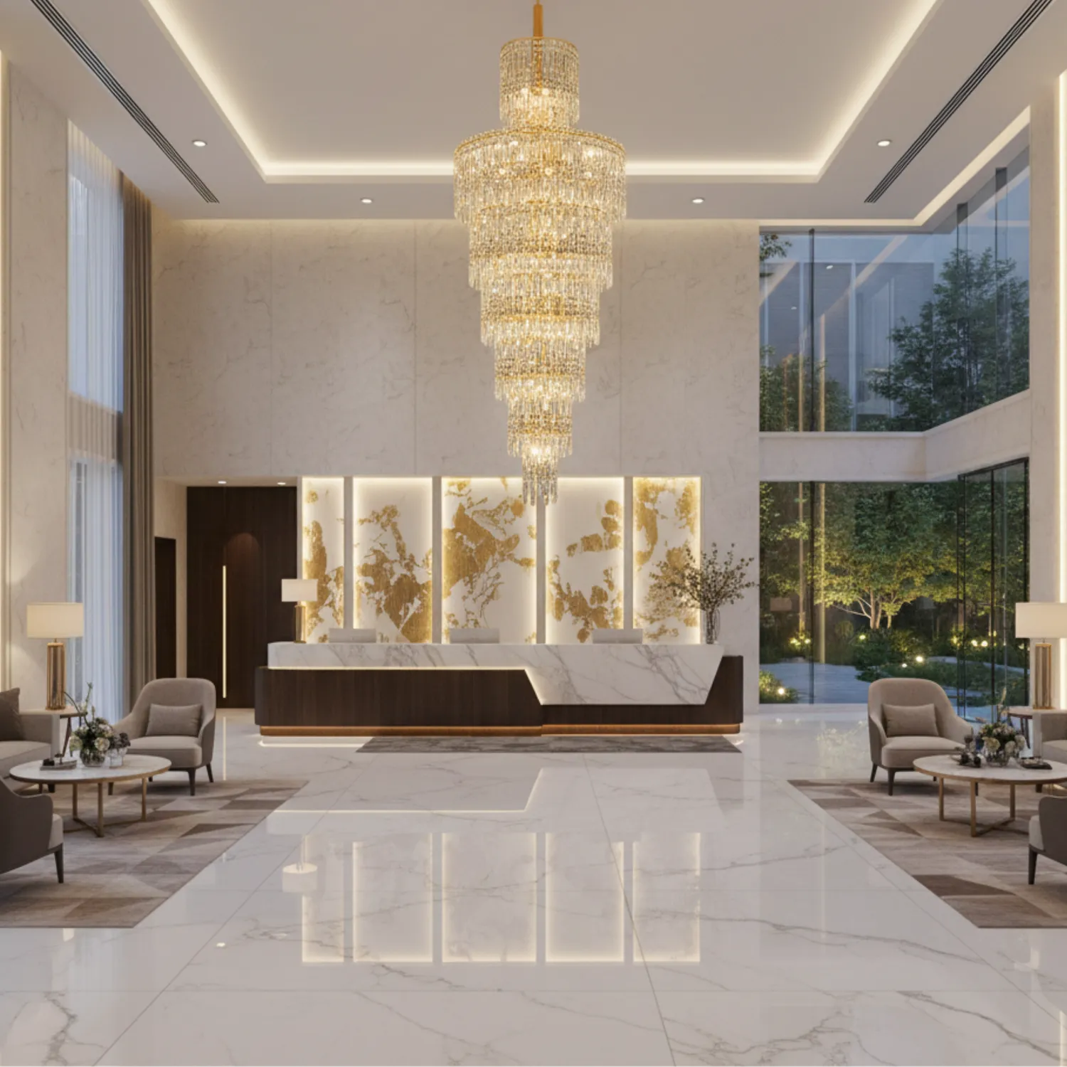 Alessandro Design Fall Regalis candelabru cristal auriu 29xE14