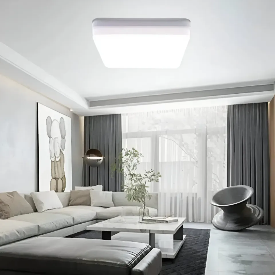 Alessandro Design Cotena plafoniera LED 48W alba patrata IP44