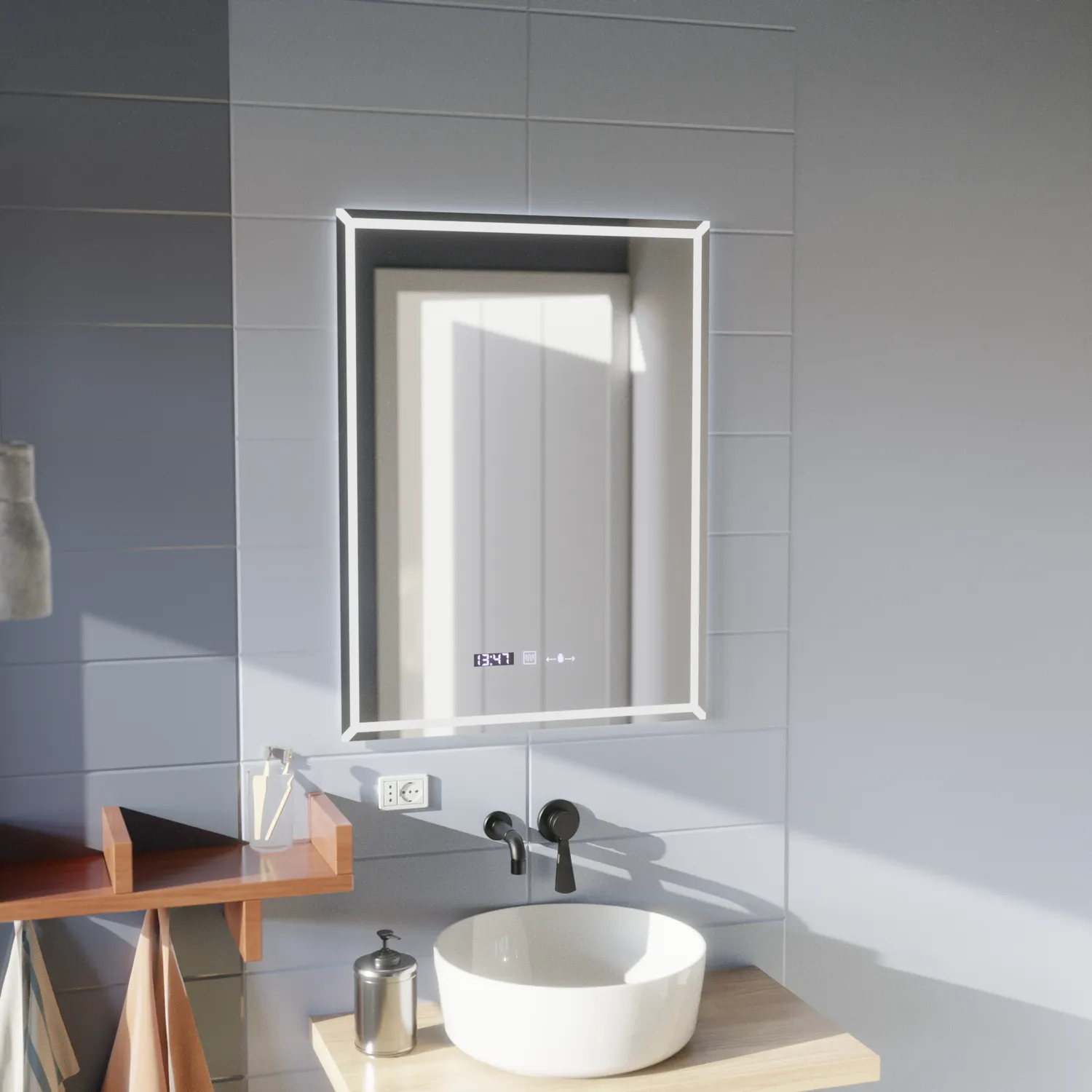 Alessandro Design Marcello VillayTouch oglinda LED 60x80cm antiaburire