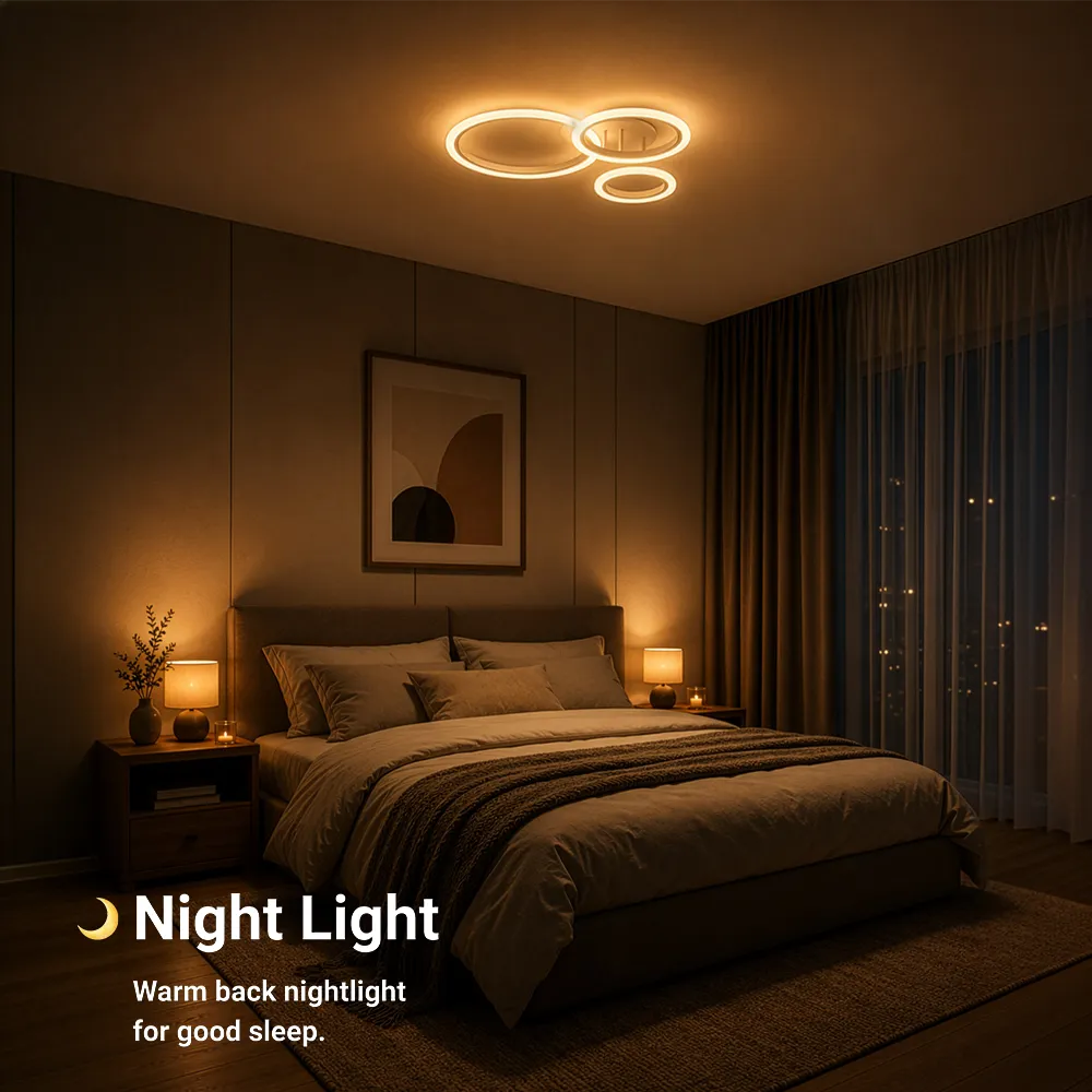 Alessandro Design BETTY 40W lustra LED alba 3 cercuri