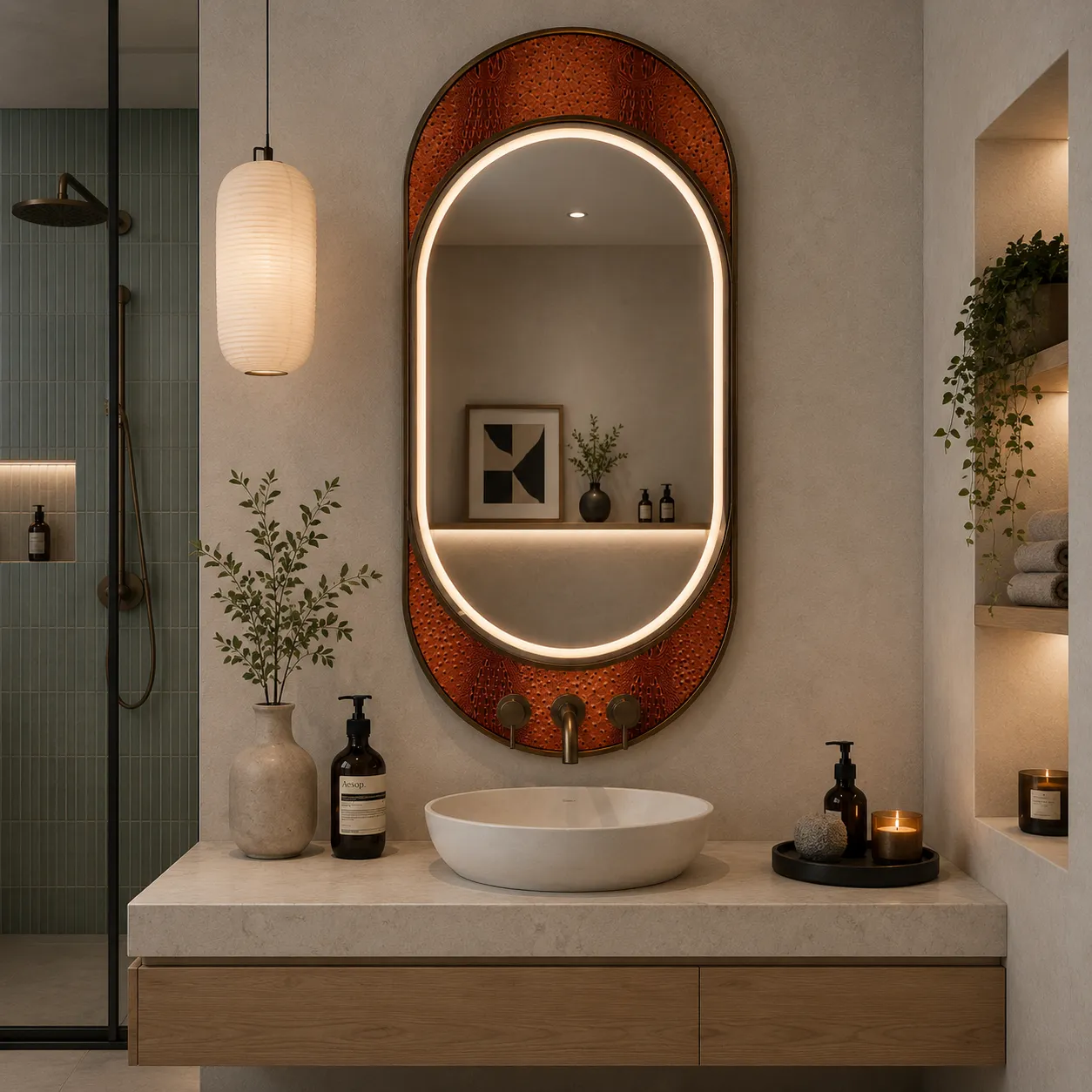 Alessandro Design NORILSK oglinda LED 55x110cm aurie