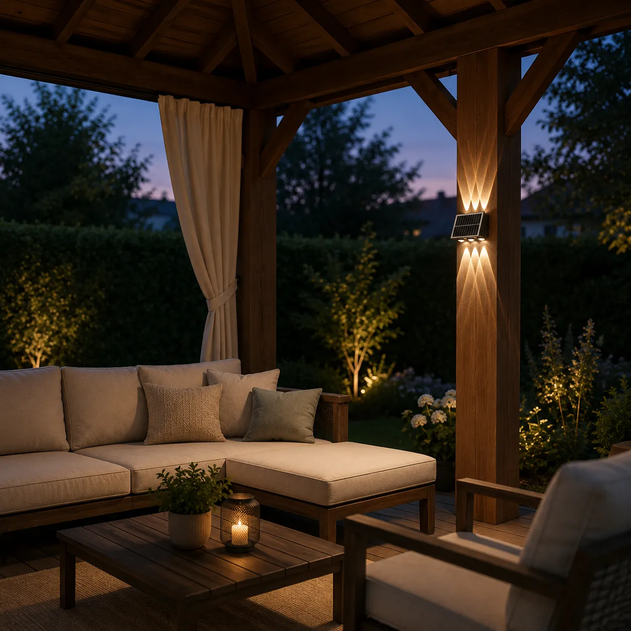 Alessandro Design Solaris aplica exterior LED 6 surse neagra calda