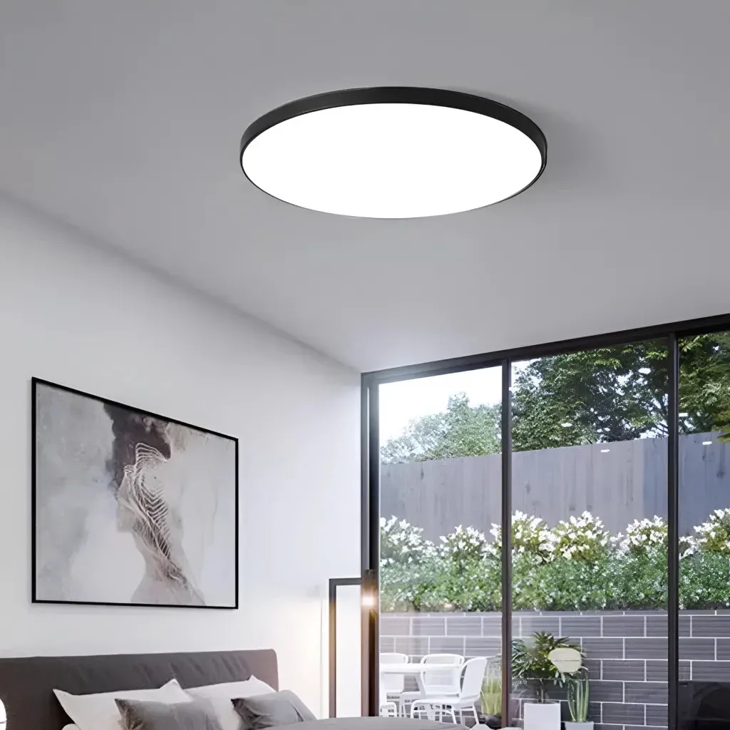 Alessandro Design Solis 37cm 32W plafoniera led neagra