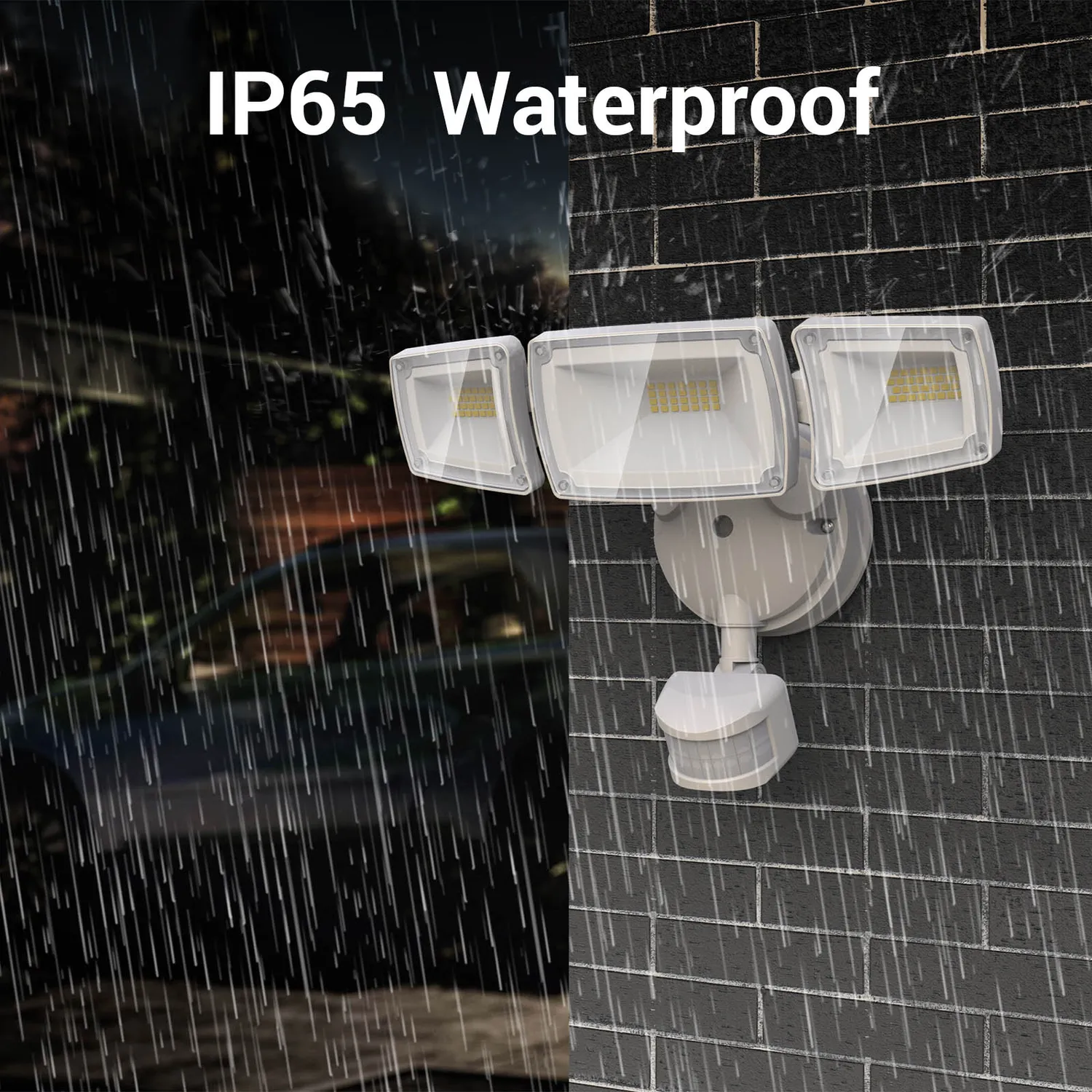 Ustellar 55W Proiector LED securitate alb 2 buc 5000K
