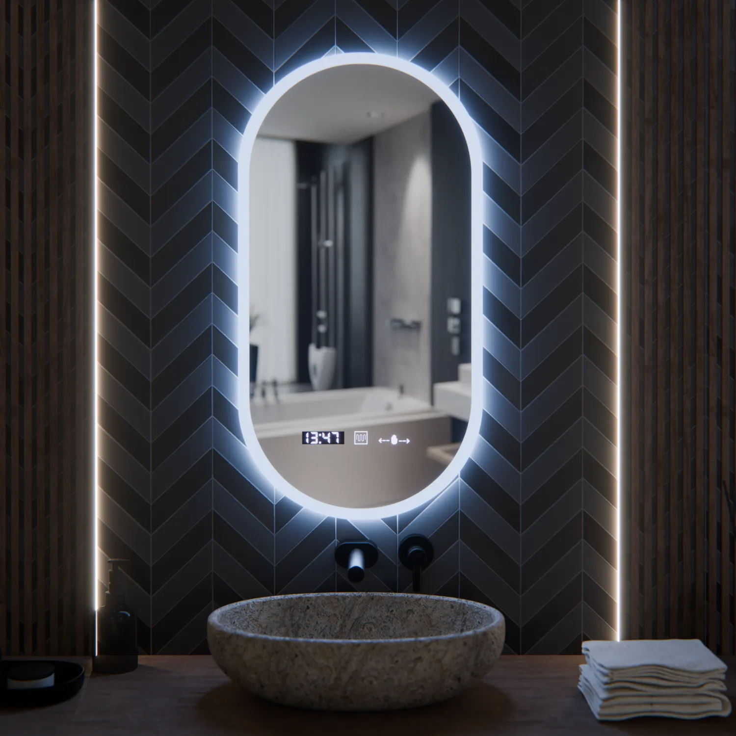Alessandro Design Lucia Sensor oglinda LED 50x100cm