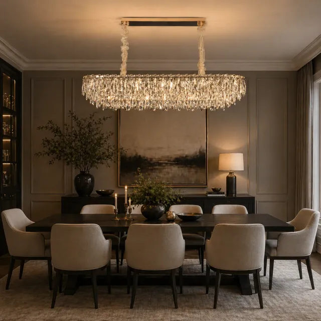 Alessandro Design Orion candelabru cristal 19xE14 auriu