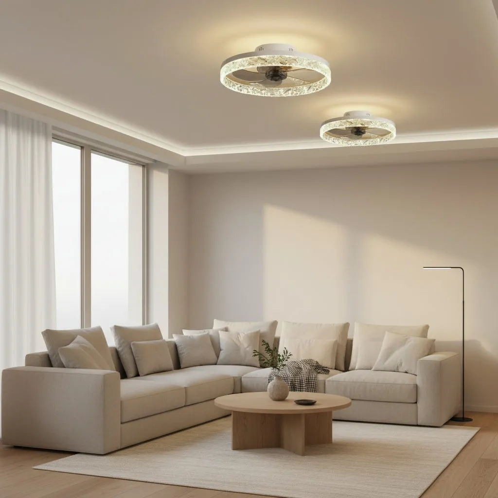 Alessandro Design Veya lustra LED alba 50cm 38W