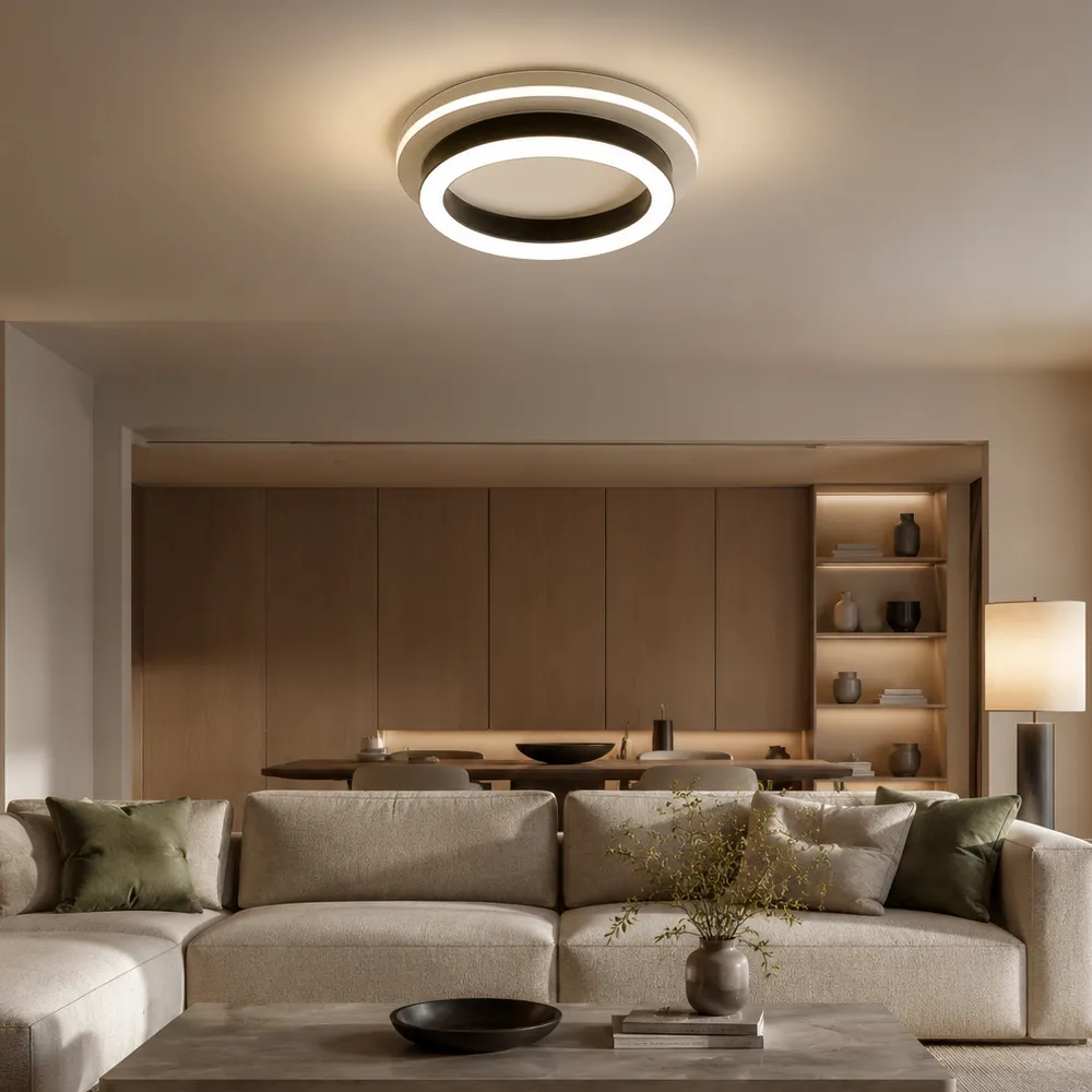 Lustra LED Alessandro Design Modern 25W 20cm neagra 3 culori
