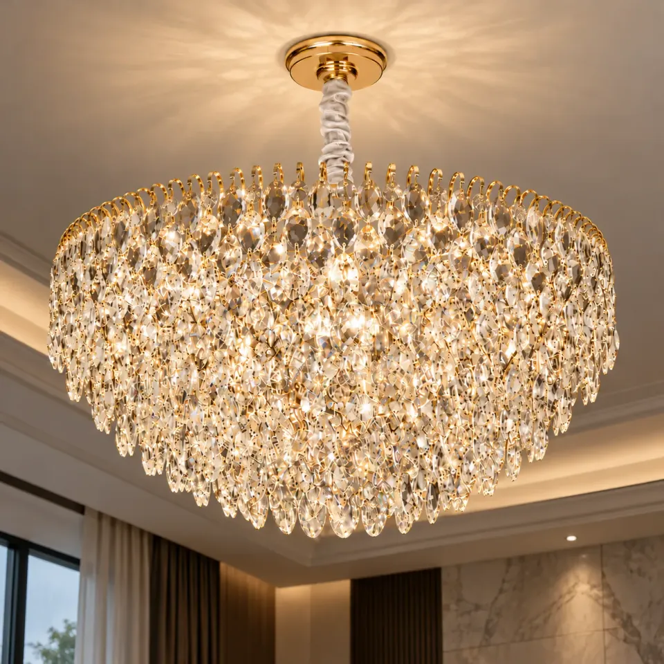 Alessandro Design Erdenet Magno candelabru cristal auriu 12xE14