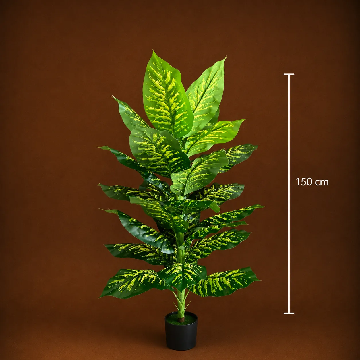 Alessandro Design Dieffenbachia planta artificiala 150 cm verde