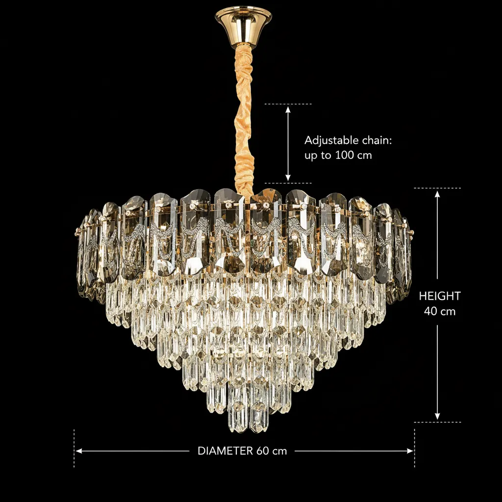 Alessandro Design AURUM Magno 12xE14 candelabru auriu 60cm