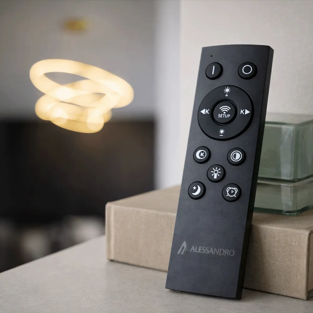 Alessandro Design ELIZABETH lustra LED 85W aurie 3 cercuri
