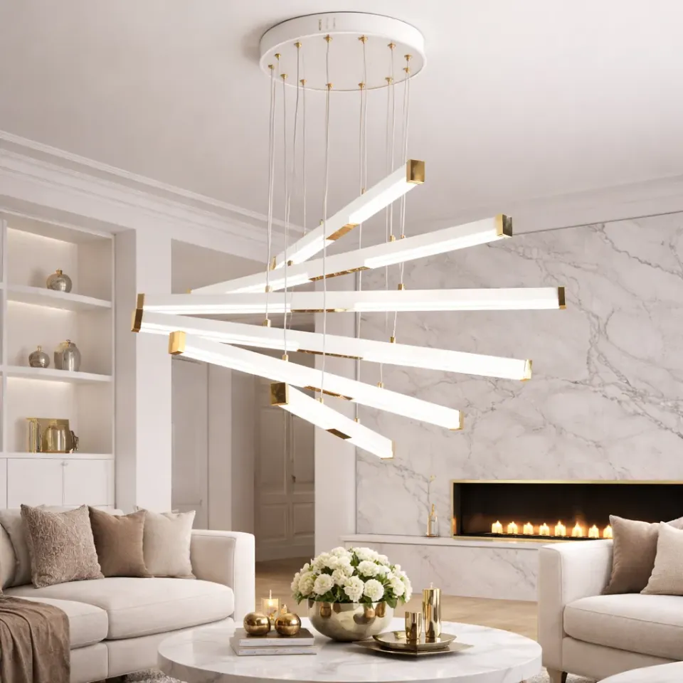 Alessandro Design LT183/6WH 81W lustră LED albă 3000-6000K