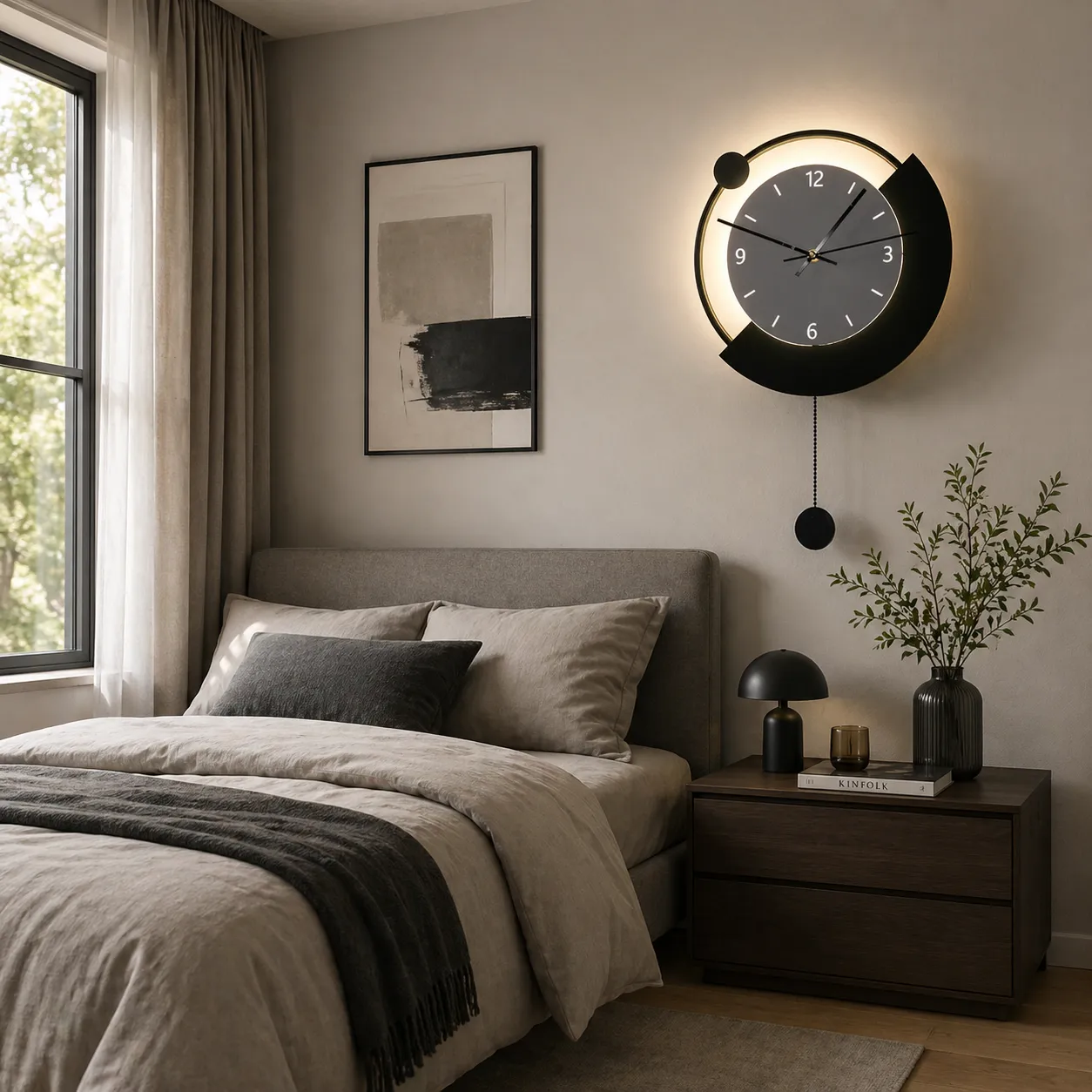 Alessandro Design ARC aplica LED 30cm neagra