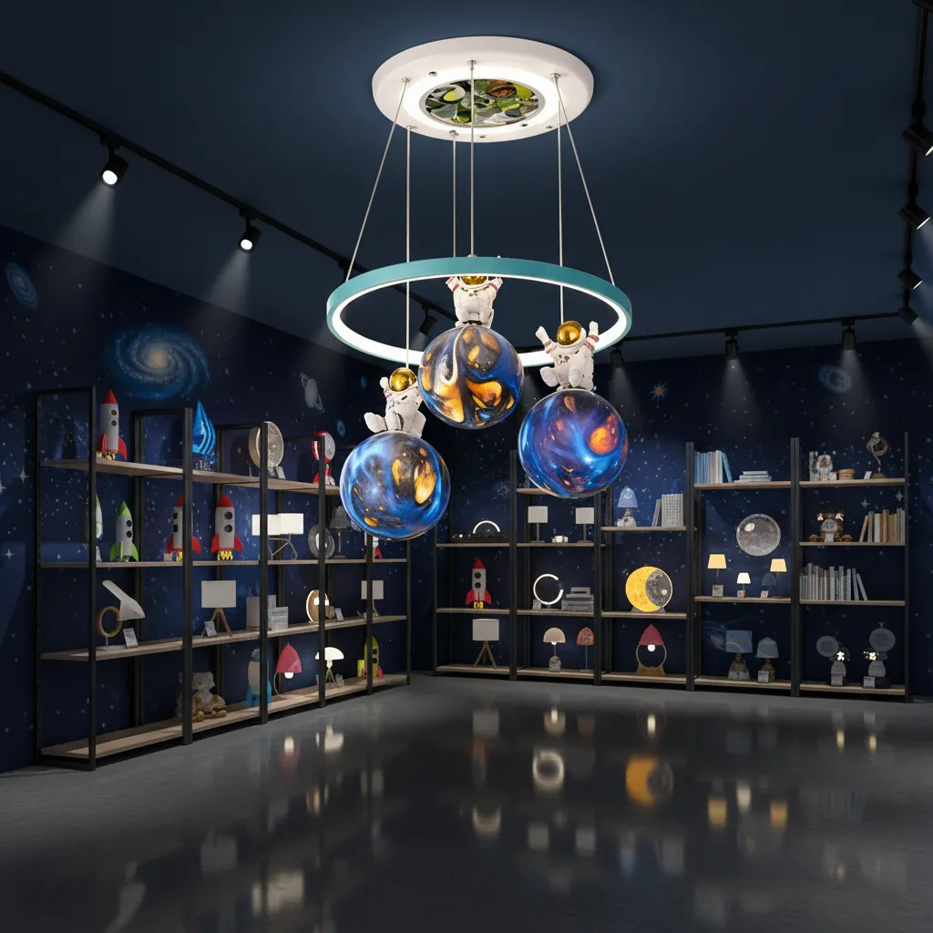 Alessandro Design ASTRONAUT lustra LED copii alba 35W
