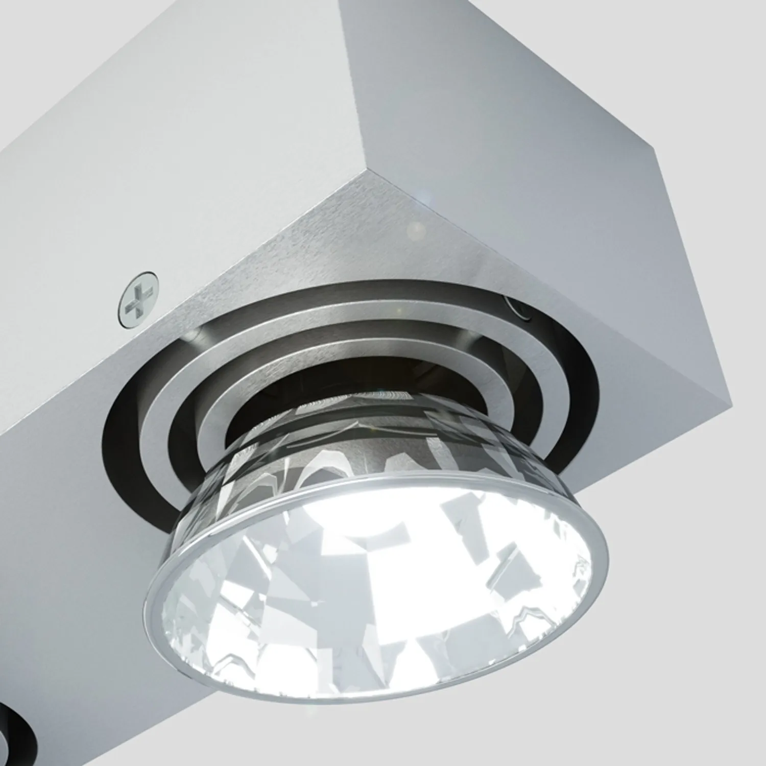 Rendl Marvel spot aplicat aluminiu 2xGU10 orientabil
