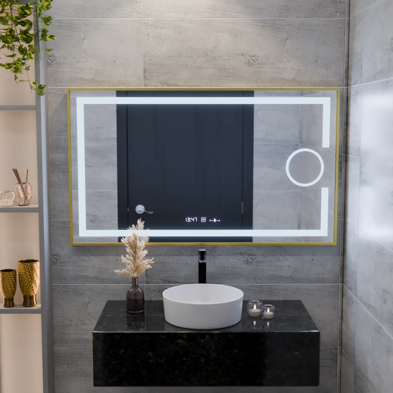 Alessandro Design Eclat MotionGlow Marcello oglinda LED 120x80 lupa