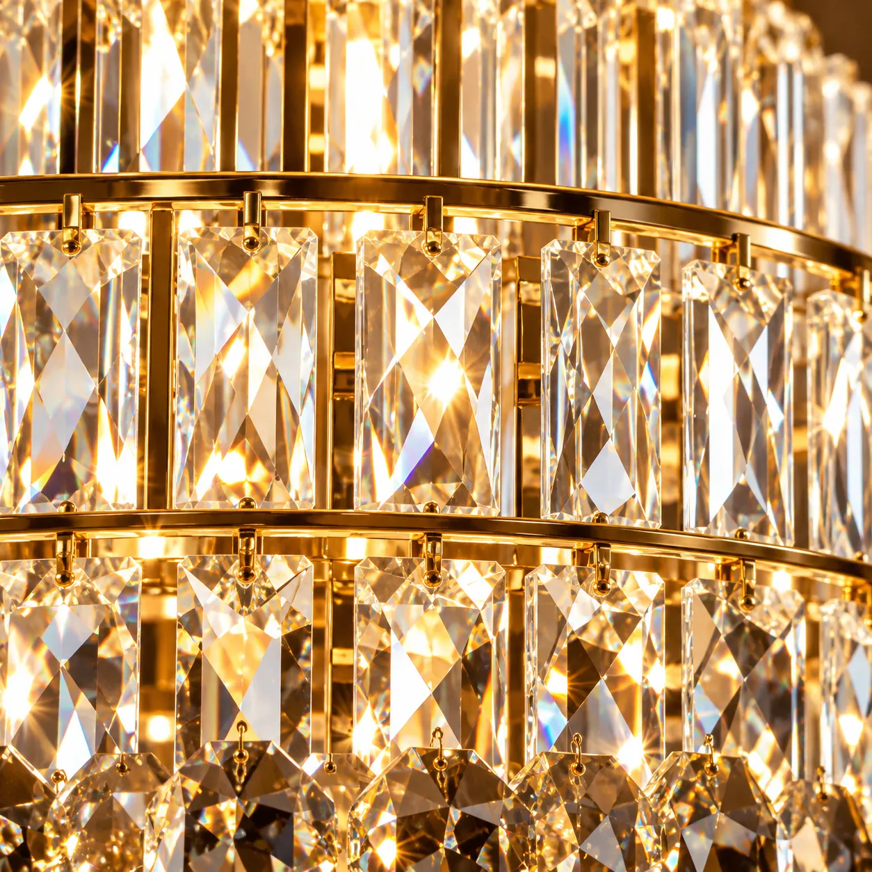 Alessandro Design Velior Supremo candelabru cristal auriu D100 40xE14