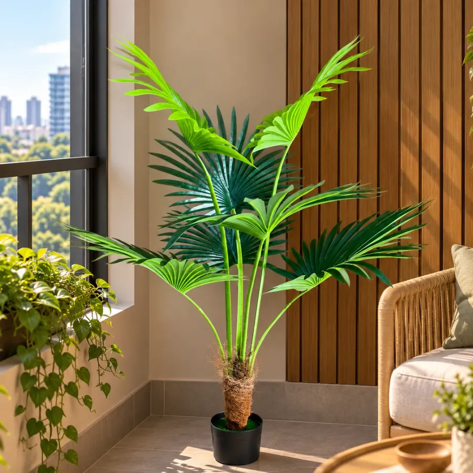 Alessandro Design Livistona 140 cm palmier artificial verde
