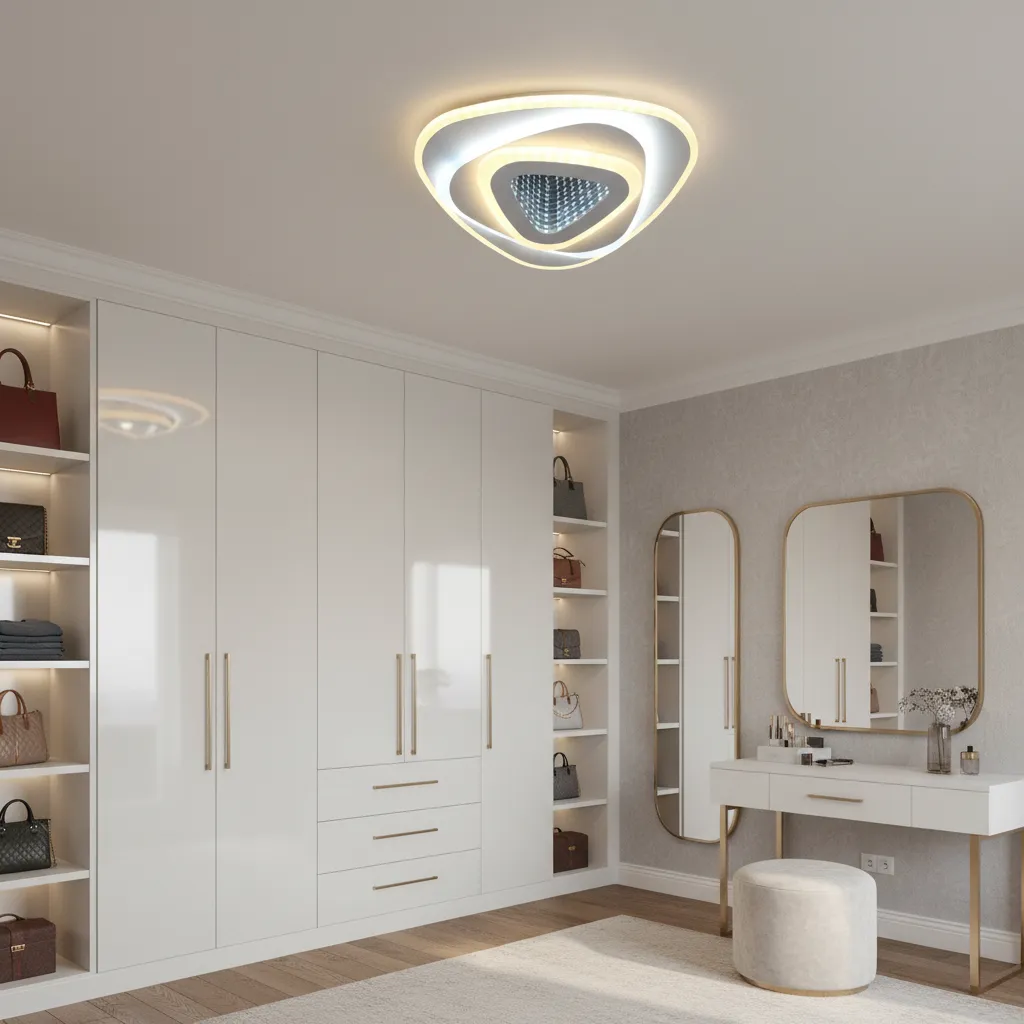 Alessandro Design Nexa Triangle lustra LED 39W alba 3D reglabila