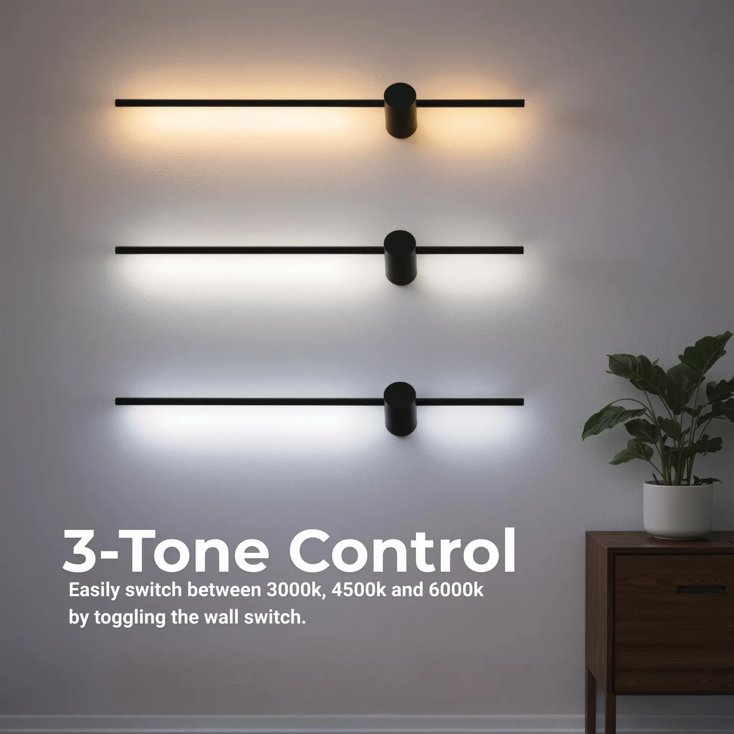 Alessandro Design Angelique aplică LED 24W alb-negru 3 culori