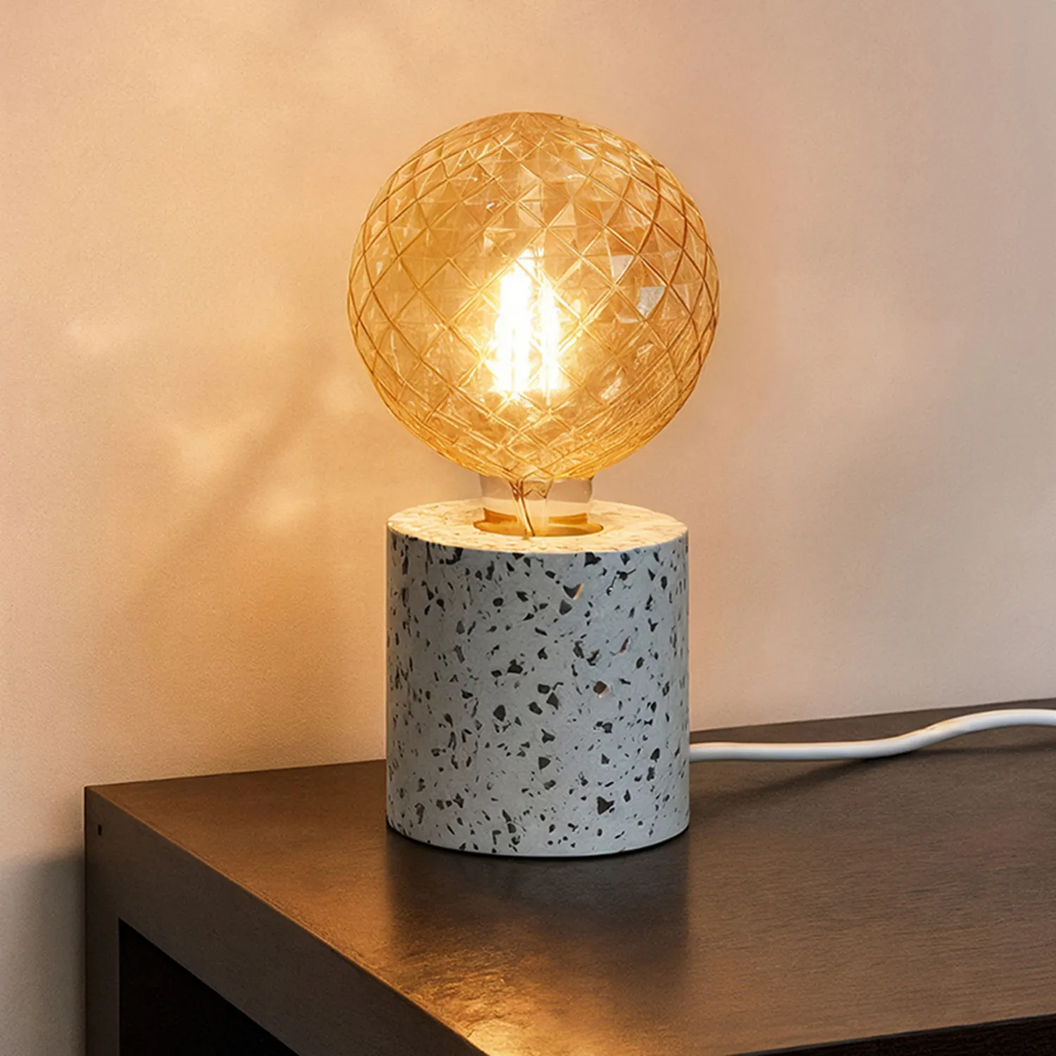 Rendl Light Studio Camino Bord lampă masă terrazzo decor