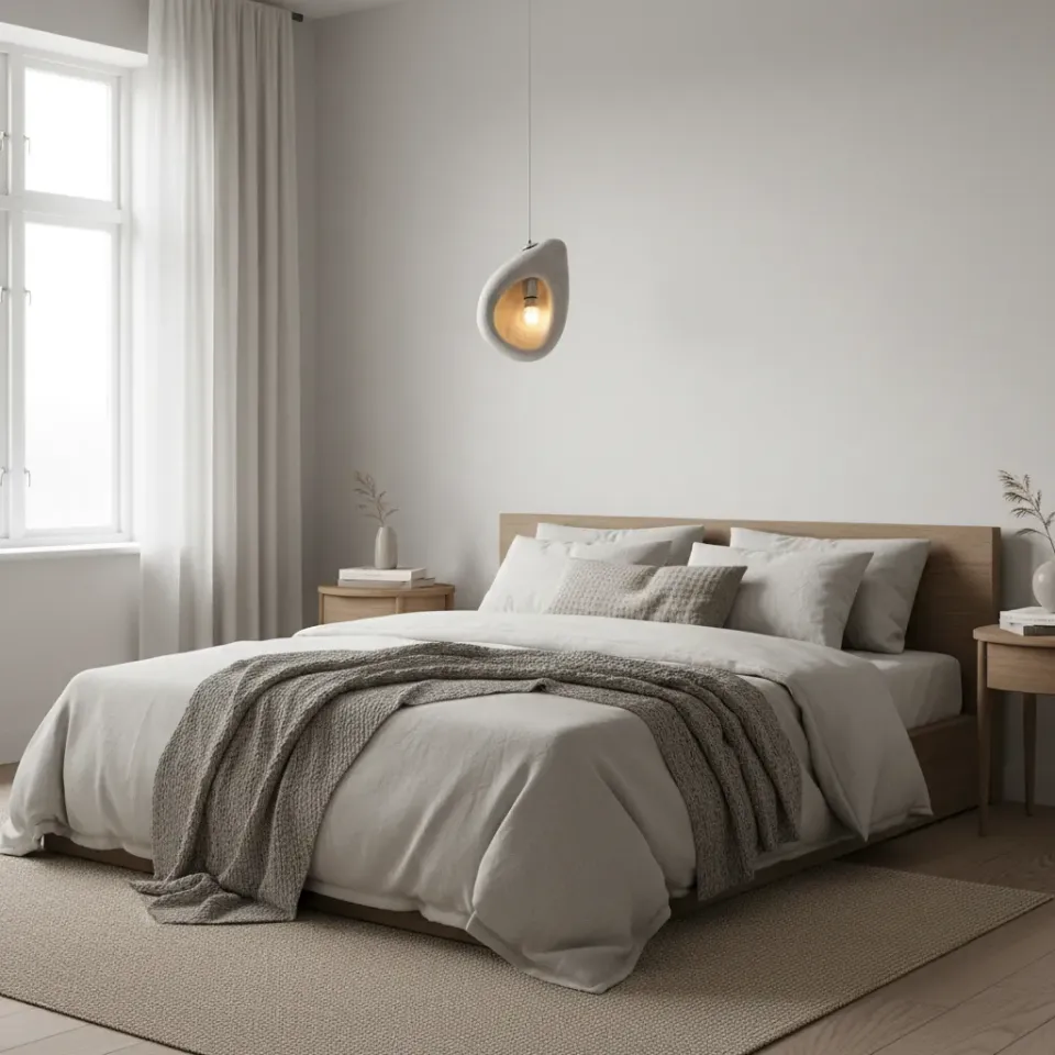 Alessandro Design Foamer lustra suspendata alba 1xE27 35cm