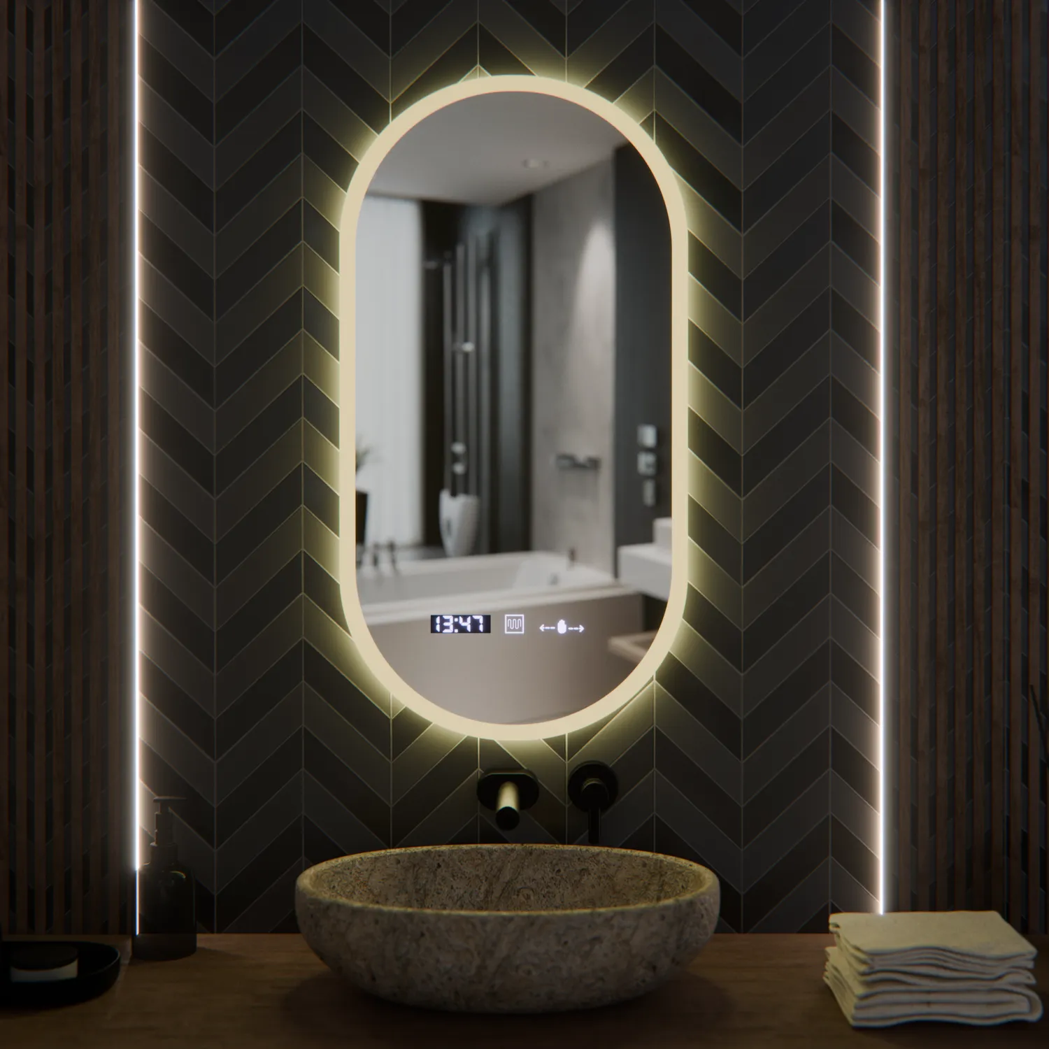 Alessandro Design Lucia Sensor oglinda LED 50x100cm