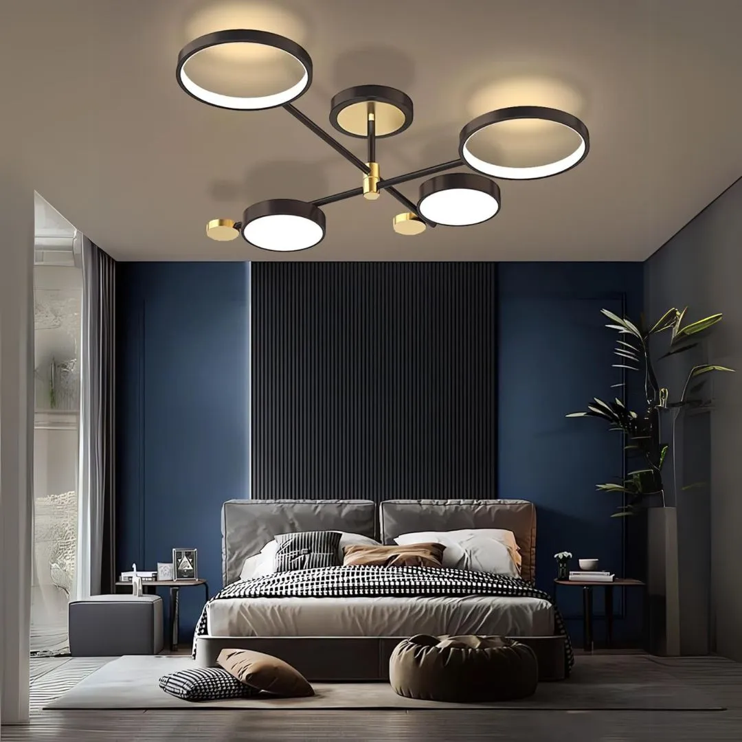 Alessandro Design Maria 22W lustra LED neagra dimabila