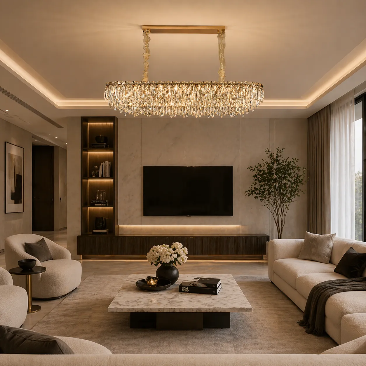 Alessandro Design Orion candelabru cristal 19xE14 auriu