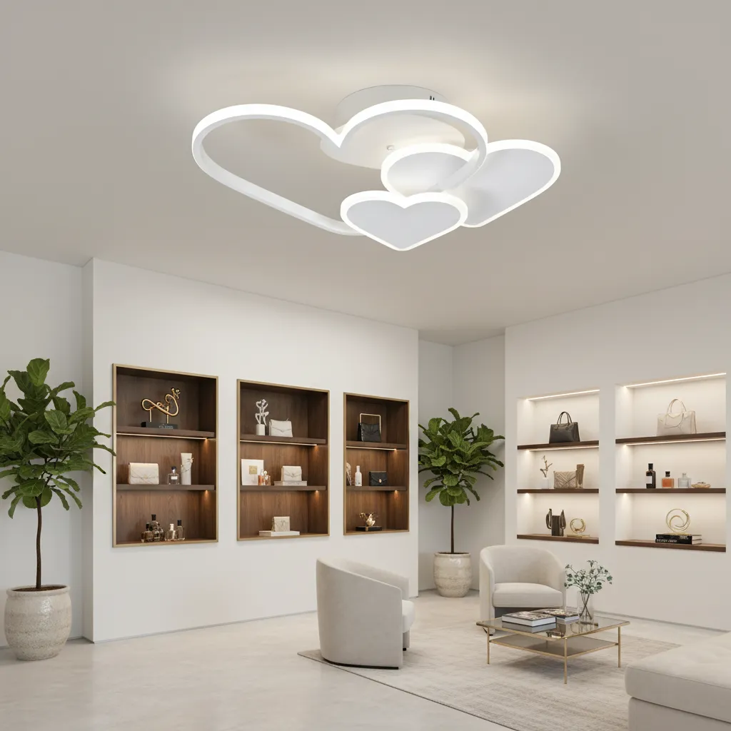 Alessandro Design Ami 48W lustra LED alba 3 inimi