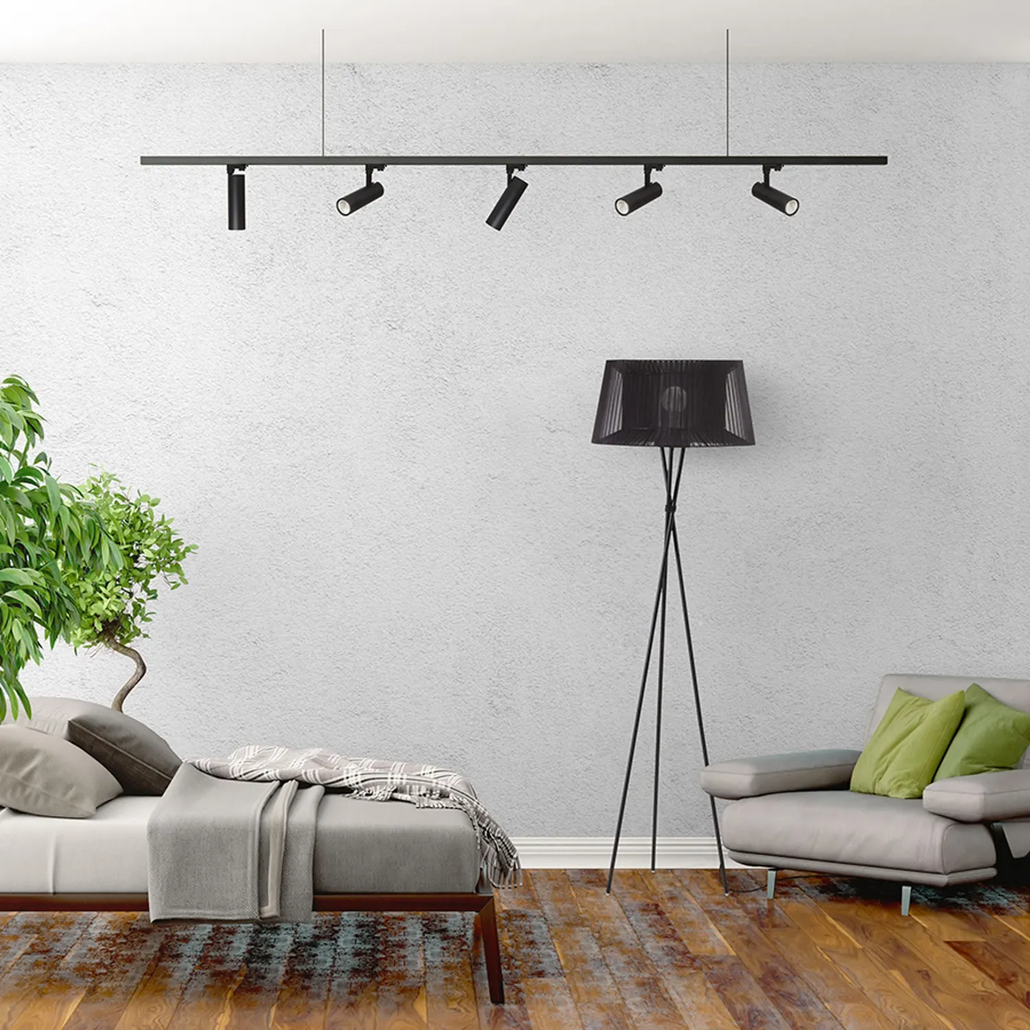 Rendl Light Studio Bahia spot șină LED negru