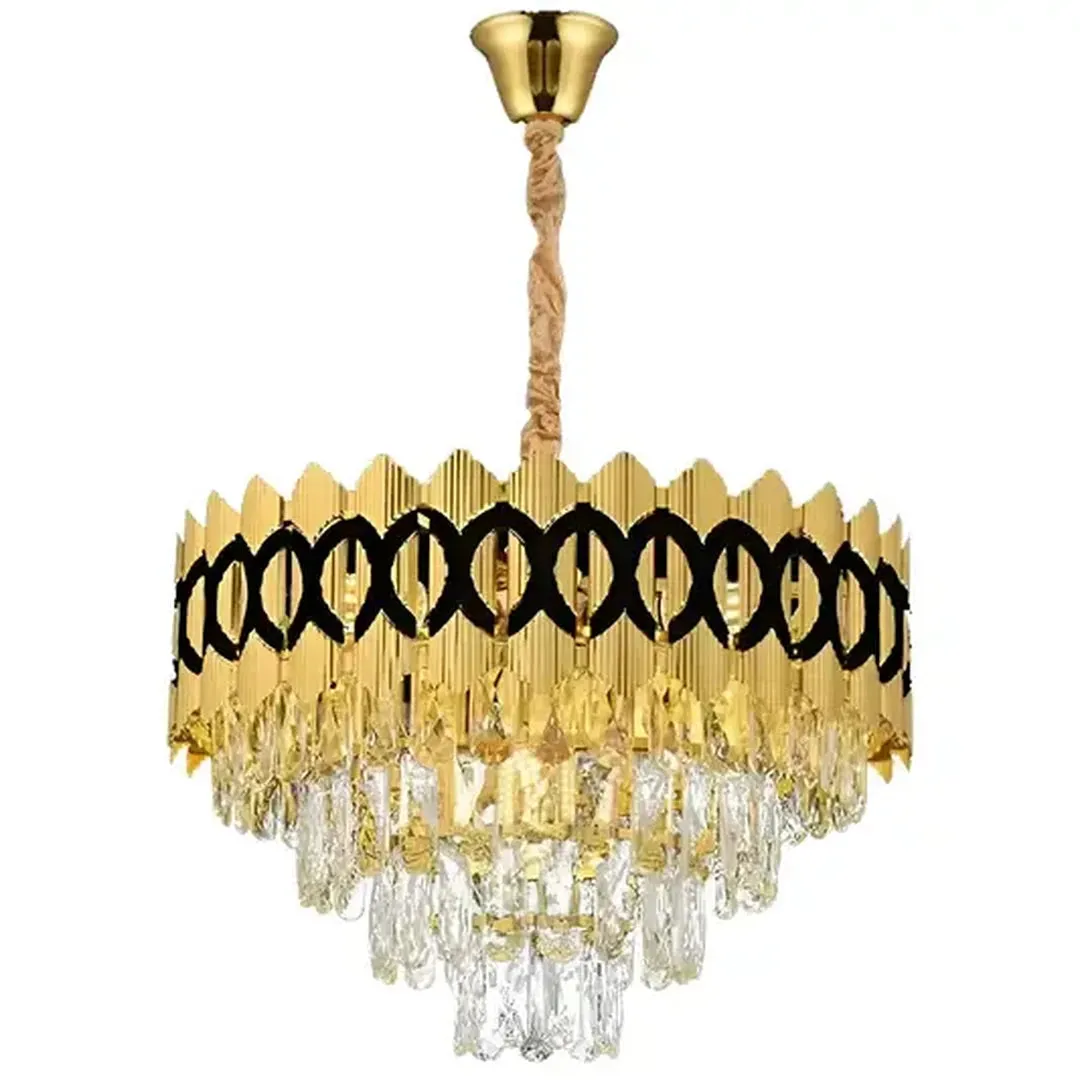 Alessandro Design Pierrefonds Petito candelabru 37,5cm auriu 3xE14