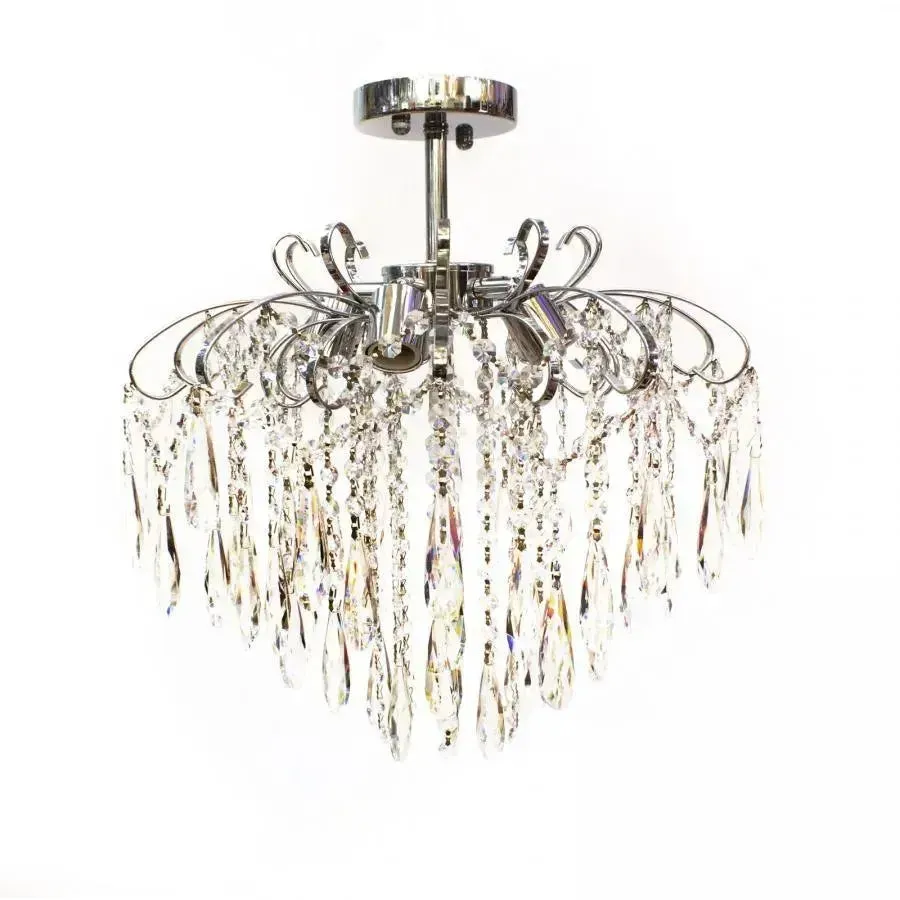 Alessandro Design Edinburgh Eleganza candelabru cristal crom 5xE27