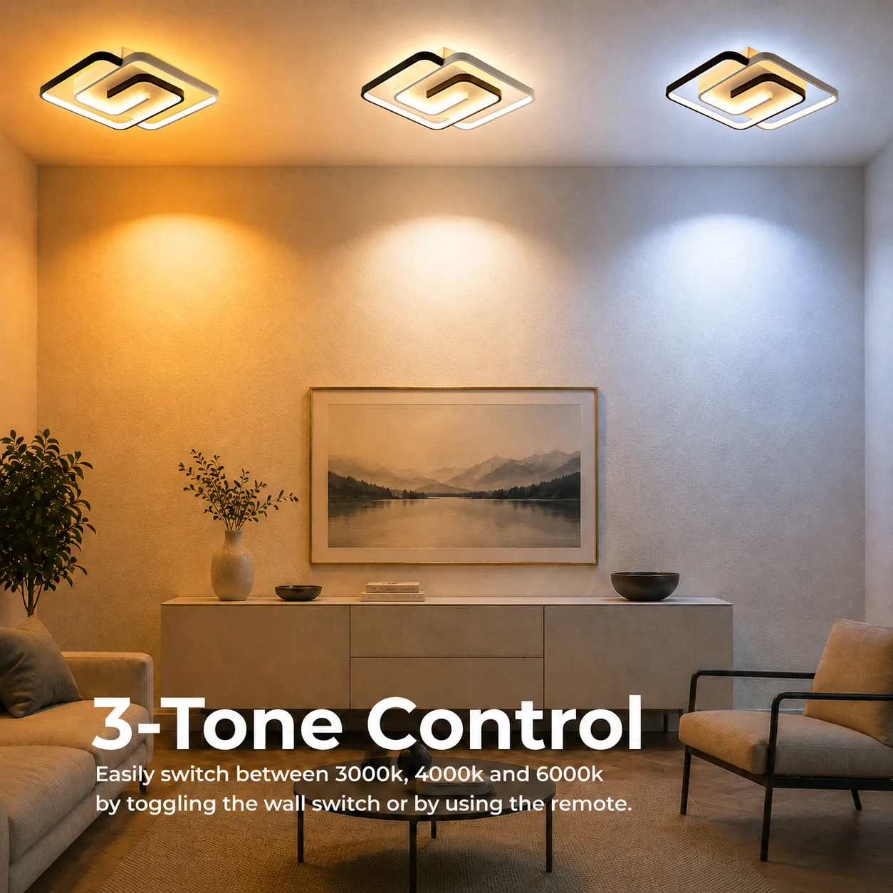 Alessandro Design Ashgabat lustra LED 66W alba dimabila